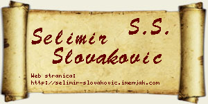 Selimir Slovaković vizit kartica